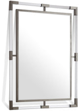 Ghost Chrome Mirror from Meridian - Luna Furniture