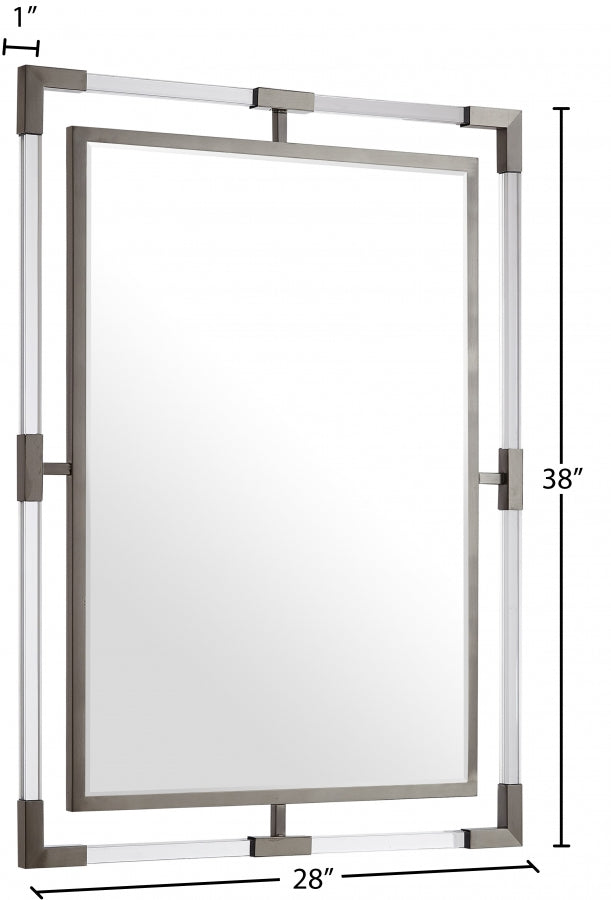 Ghost Chrome Mirror from Meridian - Luna Furniture