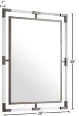 Ghost Chrome Mirror from Meridian - Luna Furniture