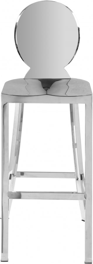 Maddox Chrome Chrome Stainless Steel Bar Stool from Meridian - Luna Furniture