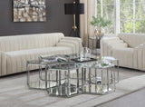 Sei Chrome Modular 7-Piece Coffee Table from Meridian - Luna Furniture