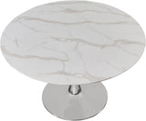 Tulip Chrome 48" Dining Table from Meridian - Luna Furniture