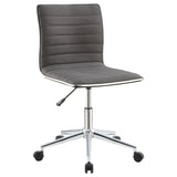 Chryses Gray/Chrome Adjustable Height Office Chair from Coaster - Luna Furniture