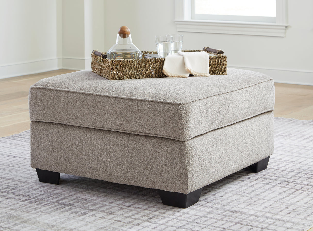 Claireah Umber Ottoman With Storage from Ashley - Luna Furniture