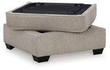 Claireah Umber Ottoman With Storage from Ashley - Luna Furniture