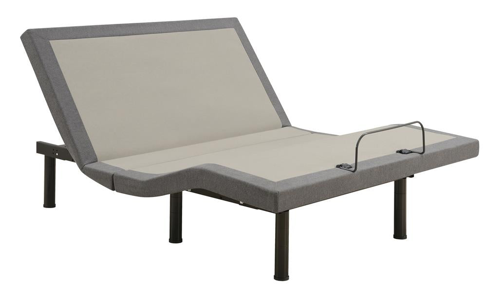 Clara Gray/Black California King Adjustable Bed Base from Coaster - Luna Furniture