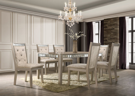 Clara - Dining Table + 6 Chair Set - Clara Dining Set - Luna Furniture