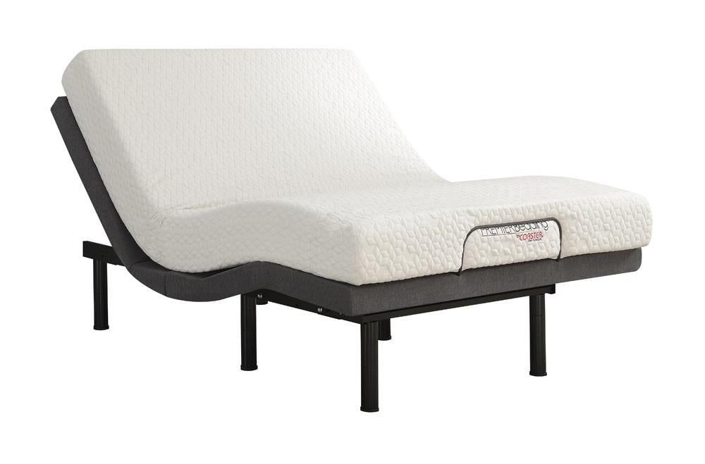 Clara Gray/Black Twin XL Adjustable Bed Base from Coaster - Luna Furniture