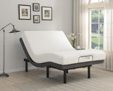 Clara Gray/Black Twin XL Adjustable Bed Base from Coaster - Luna Furniture