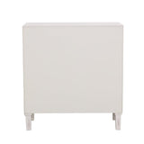 Clarkia White Accent Cabinet with Floral Carved Door from Coaster - Luna Furniture