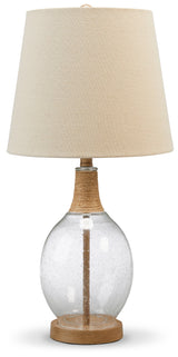 Clayleigh Clear/Brown Table Lamp from Ashley - Luna Furniture