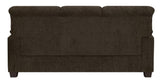 Clemintine Upholstered Sofa with Nailhead Trim Brown - 506571 - Luna Furniture