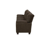 Clemintine Upholstered Sofa with Nailhead Trim Brown - 506571 - Luna Furniture