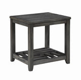 Cliffview 1-Shelf Rectangular End Table Gray from Coaster - Luna Furniture