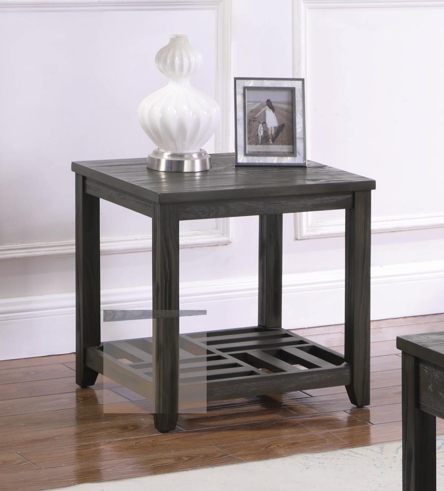 Cliffview 1-Shelf Rectangular End Table Gray from Coaster - Luna Furniture