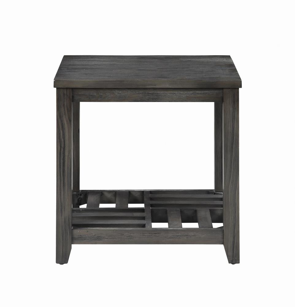 Cliffview 1-Shelf Rectangular End Table Gray from Coaster - Luna Furniture