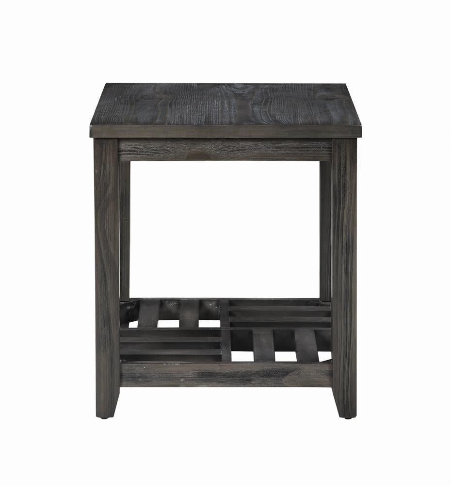 Cliffview 1-Shelf Rectangular End Table Gray from Coaster - Luna Furniture