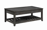 Cliffview Gray Lift Top Coffee Table with Storage Cavities from Coaster - Luna Furniture