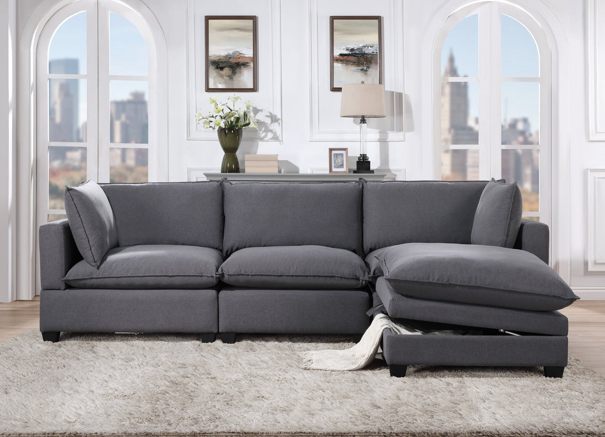 Cloud2 Charcoal Modular Sectional - CLOUD2 CHARCOAL - Luna Furniture