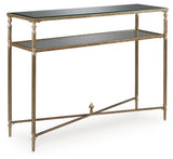 Cloverty Aged Gold Finish Sofa Table from Ashley - Luna Furniture