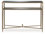 Cloverty Aged Gold Finish Sofa Table from Ashley - Luna Furniture