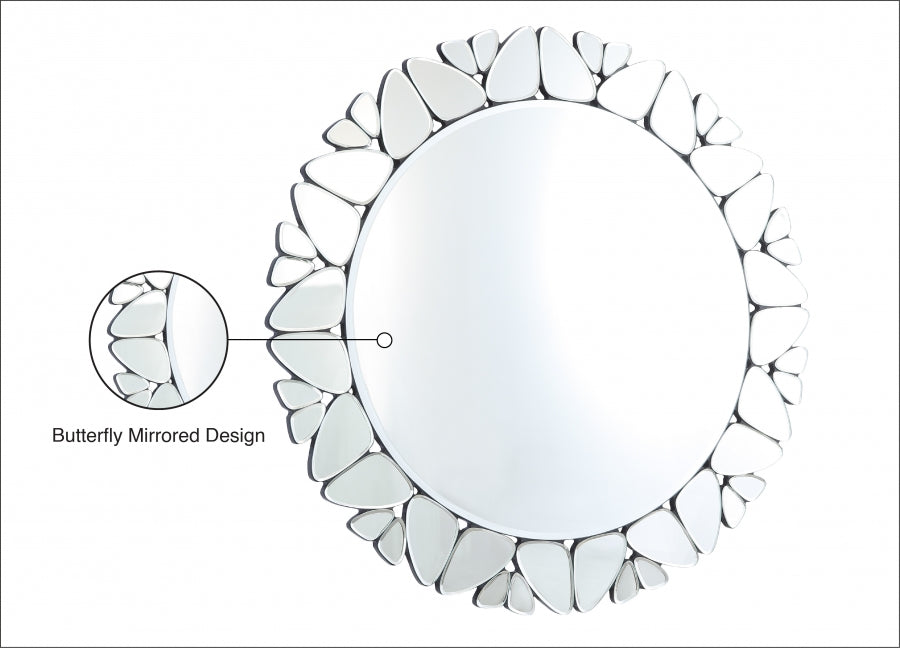 Cocoon Mirror from Meridian - Luna Furniture