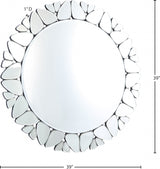 Cocoon Mirror from Meridian - Luna Furniture