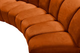 Infinity Cognac Modular 4pc. Sectional from Meridian - Luna Furniture