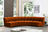 Infinity Cognac Modular 4pc. Sectional from Meridian - Luna Furniture