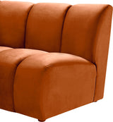 Infinity Cognac Modular 4pc. Sectional from Meridian - Luna Furniture