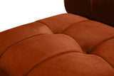 Limitless Cognac Modular Velvet 11-Piece Sectional from Meridian - Luna Furniture