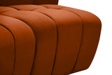 Limitless Cognac Modular Velvet 11-Piece Sectional from Meridian - Luna Furniture