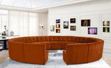 Limitless Cognac Modular Velvet 15-Piece Sectional from Meridian - Luna Furniture