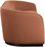 Cognac Mylah Polyester Fabric Sofa from Meridian - Luna Furniture