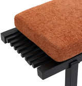 Cognac Naya Chennile Fabric Bench from Meridian - Luna Furniture