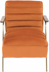 Woodford Cognac Velvet Accent Chair from Meridian - Luna Furniture