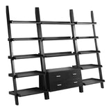 Colella Cappuccino 3-Piece Storage Ladder Bookcase Set from Coaster - Luna Furniture