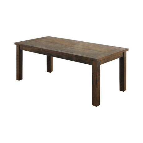 Coleman Rustic Golden Brown Rectangular Dining Table from Coaster - Luna Furniture