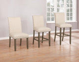 Coleman Beige/Rustic Brown Upholstered Side Chairs, Set of 2 from Coaster - Luna Furniture