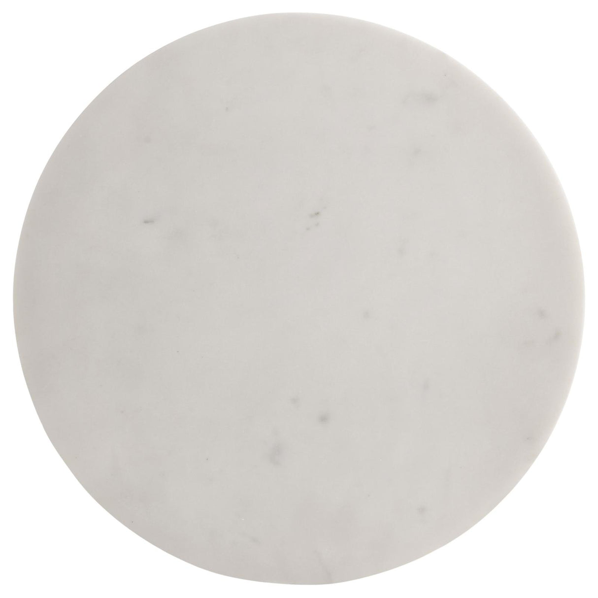 Colette Round Marble Top Side Table White and Dark Grey from Coaster - Luna Furniture