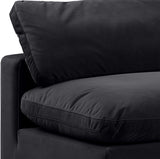 Comfy Velvet Sofa Black from Meridian - Luna Furniture