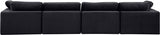 Comfy Velvet Sofa Black from Meridian - Luna Furniture