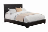 Conner Queen Upholstered Panel Bed Black from Coaster - Luna Furniture