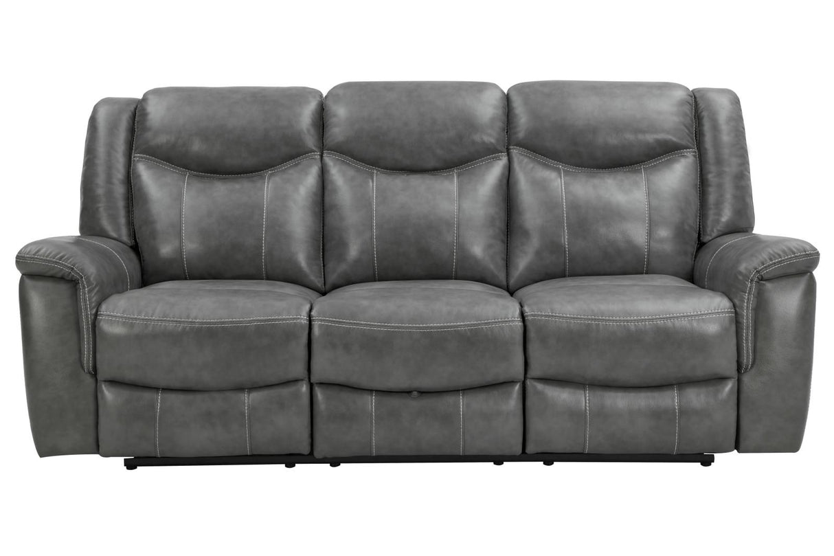 Conrad Upholstered Motion Sofa Cool Gray from Coaster - Luna Furniture