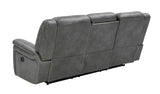 Conrad Upholstered Motion Sofa Cool Gray from Coaster - Luna Furniture