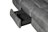 Conrad Upholstered Motion Sofa Cool Gray from Coaster - Luna Furniture