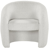 Acadia Cream Boucle Fabric Accent Chair from Meridian - Luna Furniture