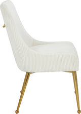 Ace Cream Velvet Dining Chair, Set of 2 from Meridian - Luna Furniture