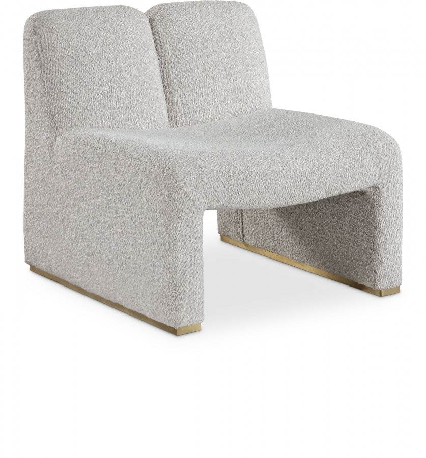 Alta Cream Boucle Fabric Accent Chair from Meridian - Luna Furniture