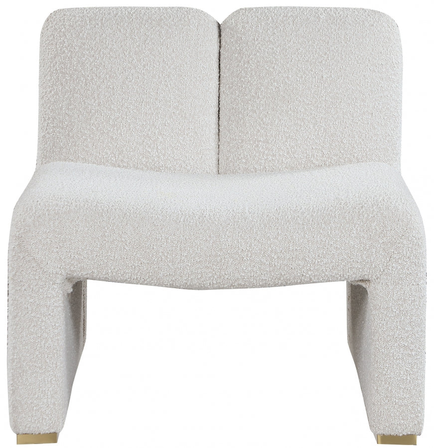 Alta Cream Boucle Fabric Accent Chair from Meridian - Luna Furniture